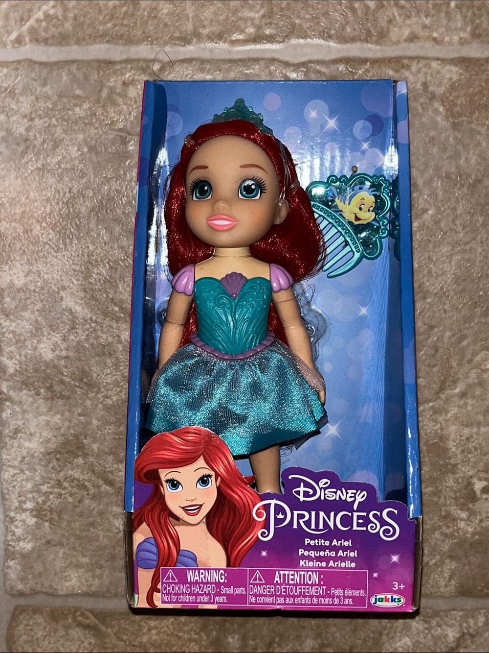 NWT Disney Ariel Doll - Red Hair & Teal Dress